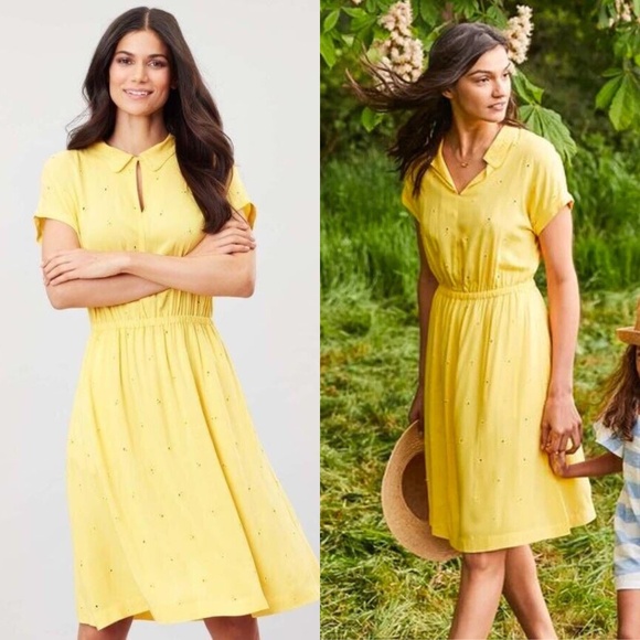 Tuckernuck Dresses & Skirts - Joules Etty Broderie Dress Yellow Lemon US 10, 12